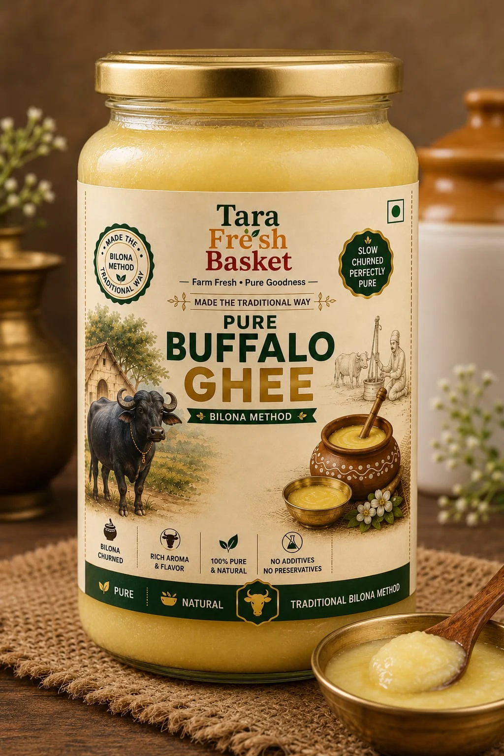 Tara Fresh Basket Buffalo Ghee