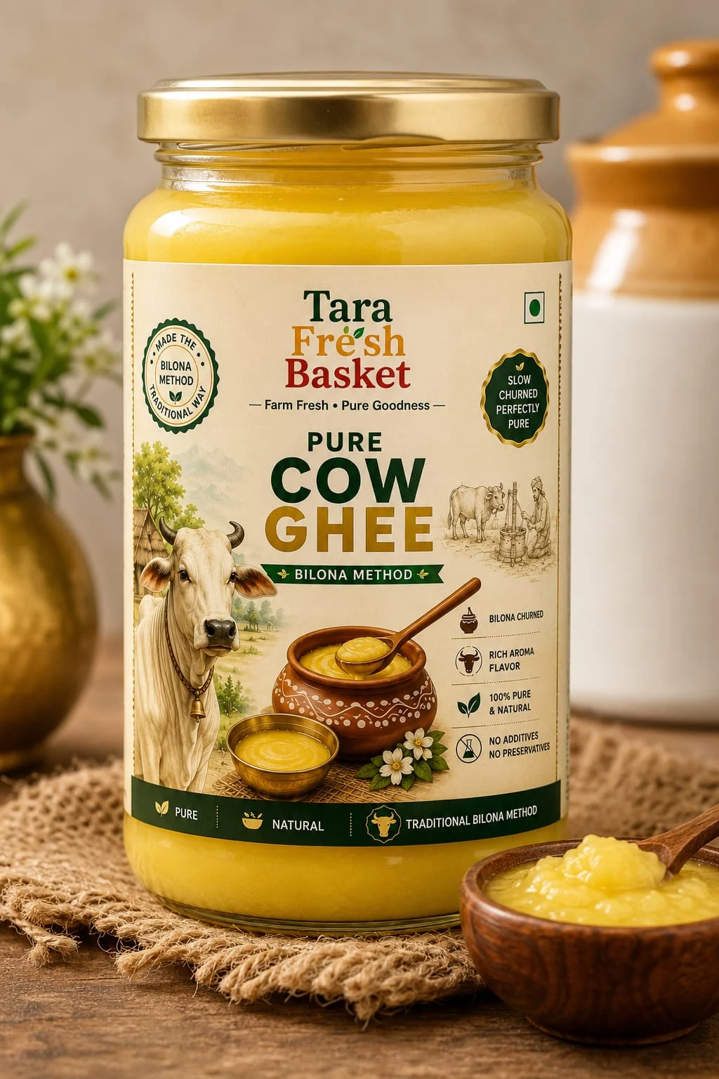 Tara Fresh Basket Desi Cow Ghee